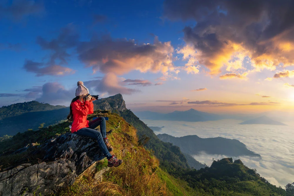 Scenic view of rolling hills in Munnar, a popular destination for luxury nature retreats in Kerala